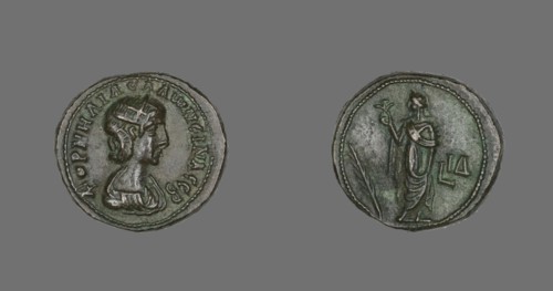 Coin Portraying Empress Salonina, 266-267.