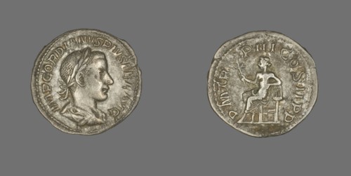 Denarius (Coin) Portraying Emperor Gordian III, 241-243.