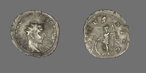 Antoninianus (Coin) Portraying Emperor Trebonianus Gallus, about 252.