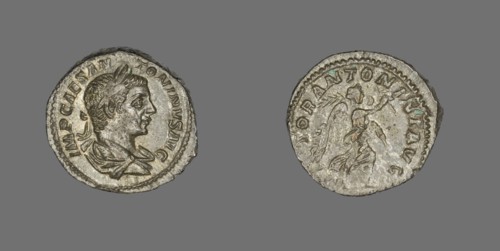 Denarius (Coin) Portraying Emperor Antoninus Pius, 138-161.