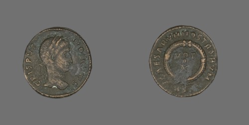 Coin Portraying Emperor Crispus, 323-324.