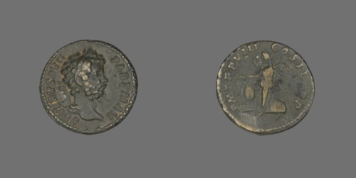 Denarius (Coin) Portraying Emperor Septimius Severus, 200.