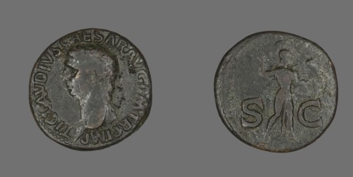 As (Coin) Portraying Emperor Claudius, 41-50.