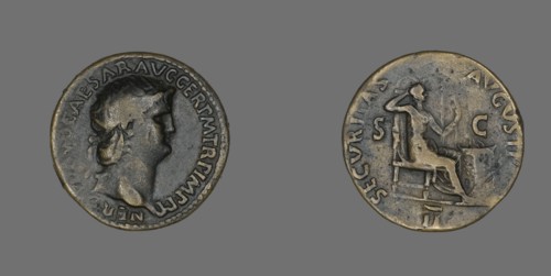 Dupondius (Coin) Portraying Emperor Nero, 63.