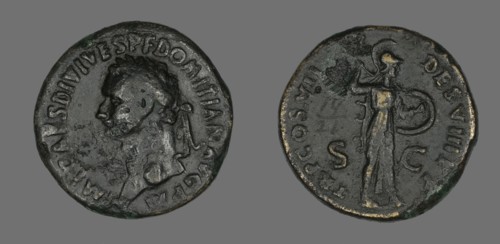 Sestertius (Coin) Portraying Emperor Domitian, 81.