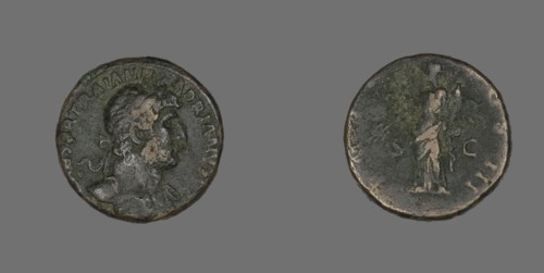 As (Coin) Portraying Emperor Hadrian, 119-125.