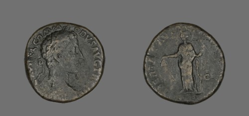Sestertius (Coin) Portraying Emperor Commodus, December 177-December 178.