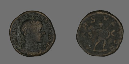 Sestertius (Coin) Portraying Emperor Severus Alexander, 232.