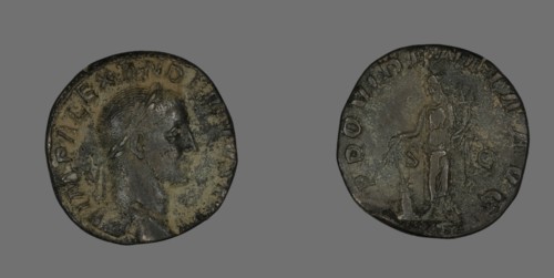 Sestertius (Coin) Portraying Emperor Severus Alexander, 232.