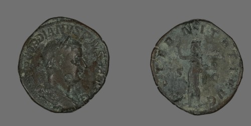 Sestertius (Coin) Portraying Emperor Gordianus, 241.