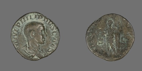 Sestertius (Coin) Portraying King Philip II, 244-246.