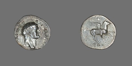 Denarius (Coin) Portraying Emperor Domitian, 77-78.