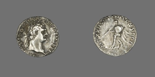 Denarius (Coin) Portraying Emperor Domitian, 95-96.