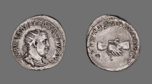 Antoninianus (Coin) Portraying Emperor Balbinus, 238 (April-June), issued by Balbinus and Pupienus.