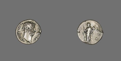 Denarius (Coin) Portraying Emperor Hadrian, 134-138.
