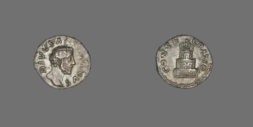 Denarius (Coin) Portraying Emperor Antoninus Pius, 176-180, struck by Marcus Aurelius.