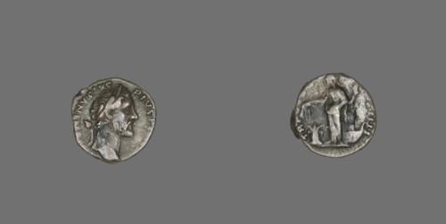 Denarius (Coin) Portraying Emperor Antoninus Pius, 157-158.