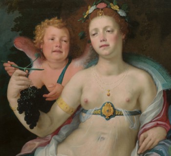 Venus, Cupid and Ceres, 1604. Venus and Cupid. Detail from a larger artwork.