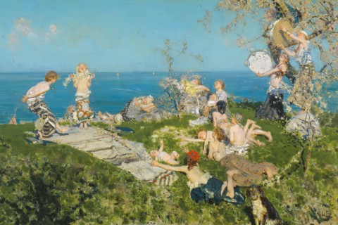 Springtime and Love, 1878. Detail from a larger artwork.