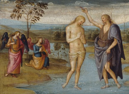 The Baptism of Christ, 1500/05. Detail from a larger artwork.