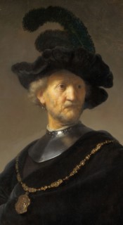 Old Man with a Gold Chain, 1631. Detail from a larger artwork.