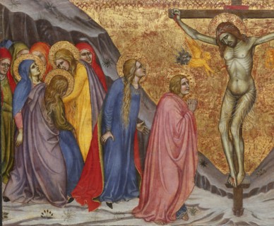 The Crucifixion, 1401/04. Detail from a larger artwork.