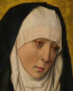 Mater Dolorosa (Sorrowing Virgin), 1480/1500. Detail from a larger artwork.
