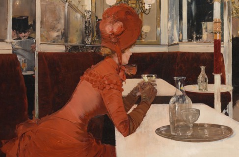 In the Café, 1882-84. Detail from a larger artwork.