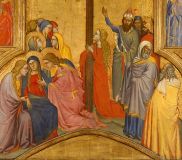 The Crucifixion, ca. 1365. Detail from a larger artwork.