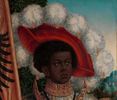 Saint Maurice, ca. 1520-25. Detail from a larger artwork.