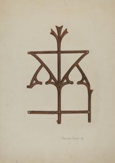 Ornamental Iron Grill, 1938.