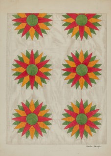 Patchwork Quilt - Top, c. 1937.