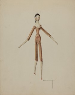 Wooden Doll, c. 1939.