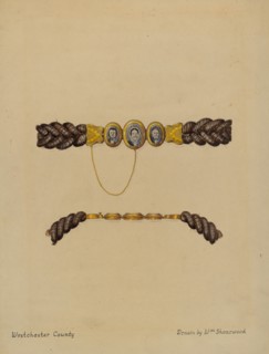 Hair Brooch and Bracelet, c. 1936.