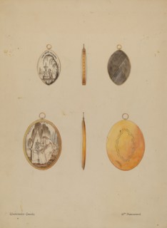 Mourning Pendants, c. 1936.