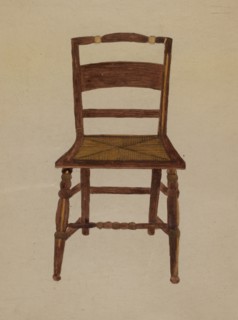 Chair, 1935/1942. (Similar to Hitchcock chair in image 15210)