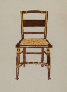 Chair, 1935/1942. (Similiar to Hitchcock chair image 15227).