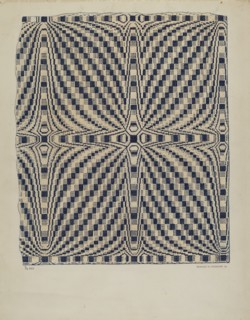 Handwoven Coverlet, 1936.