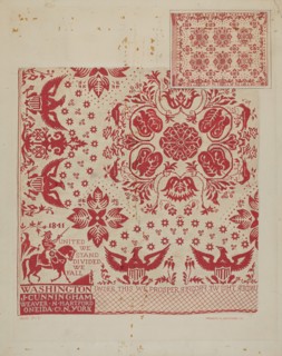 Handwoven Coverlet, 1936.
