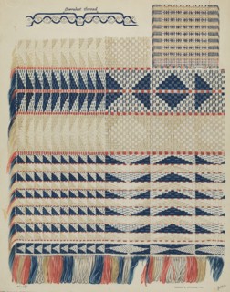 Handwoven Coverlet, 1936.