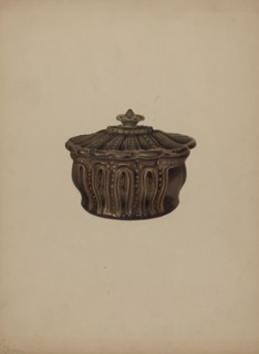 Pa. German Covered Dish, c. 1938.