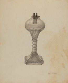 Whale Oil Lamp, c. 1941.