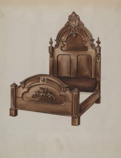 Bed, c. 1936.