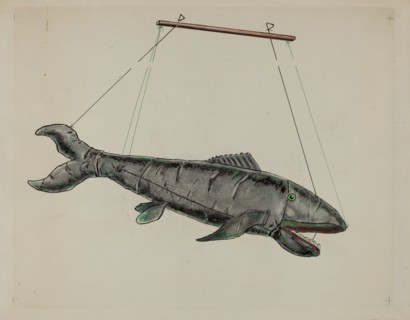 Shark Puppet, c. 1936.