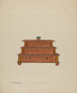 Sewing Box, c. 1937.