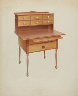 Shaker Sewing Table, c. 1938.