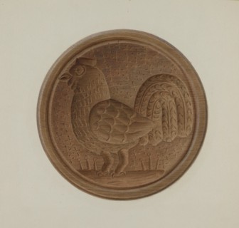 Pa. German Butter Mold, 1935/1942.