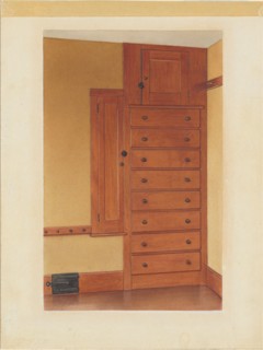 Built-in Cupboard and Drawers, c. 1937.