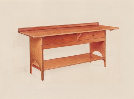 Bake Room Table, c. 1936.