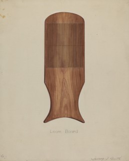 Shaker Tape Loom, 1935/1942. (Artist's note: Loom board).
